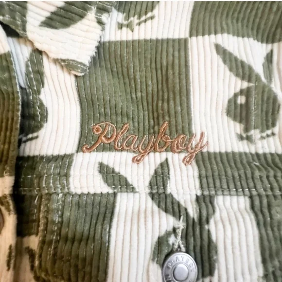 Playboy Edge Cropped‎ Corduroy Trucker Jacket